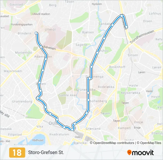 18 Light Rail Line Map