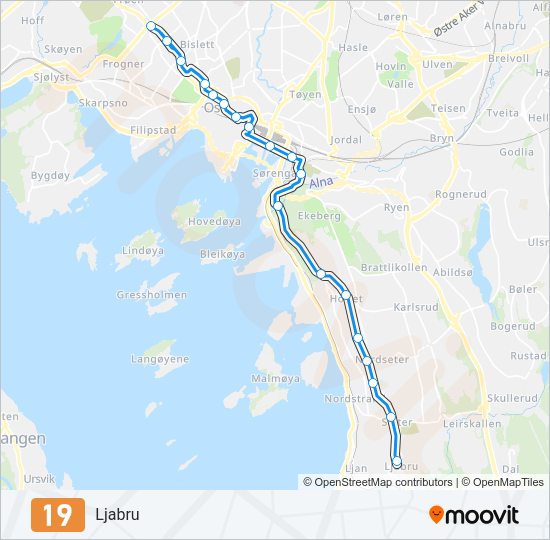 19 Light Rail Line Map