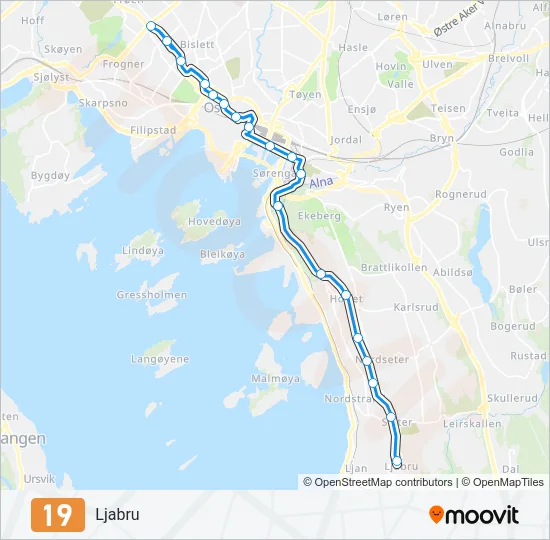 19 Light Rail Line Map