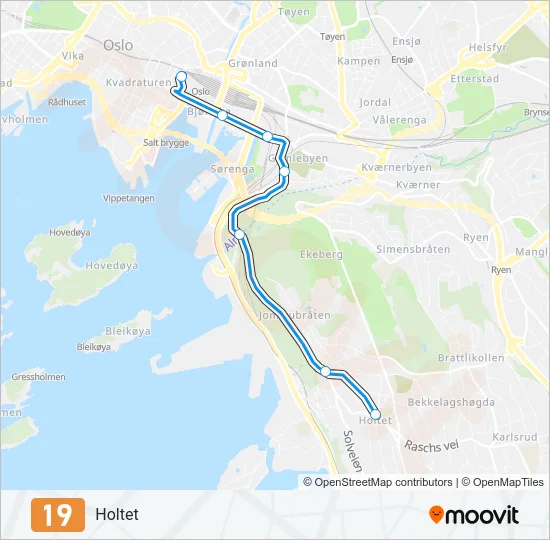 19 Light Rail Line Map