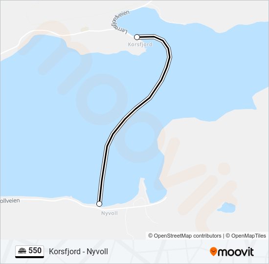 550 ferry Line Map