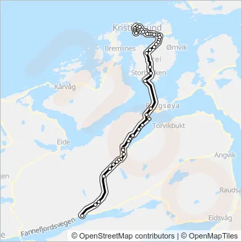 100 Bus Line Map