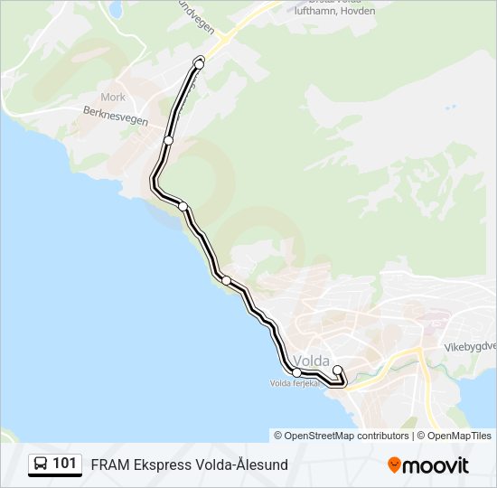 101 Bus Line Map