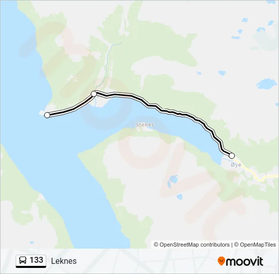 133 Bus Line Map