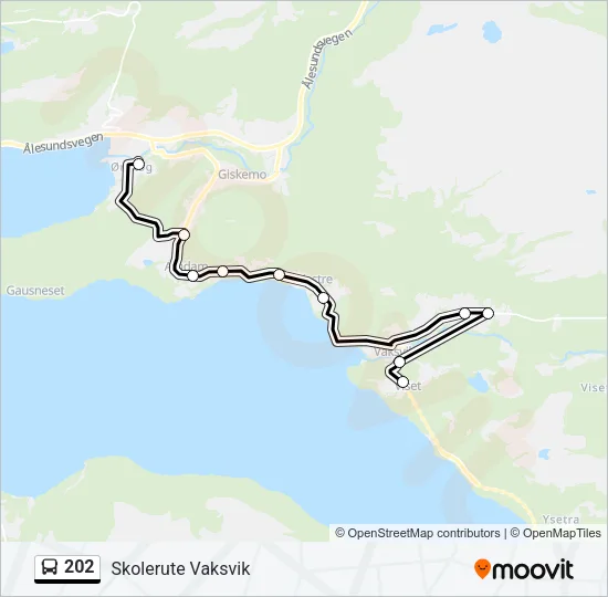 202 Bus Line Map