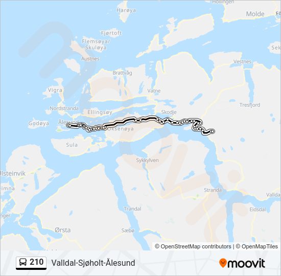 210 Bus Line Map