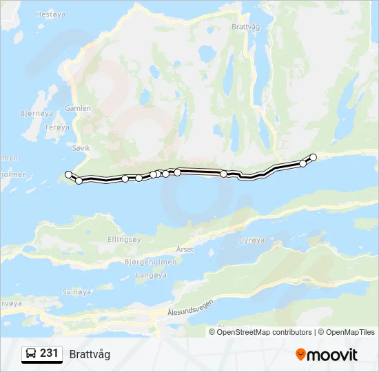 231 Bus Line Map