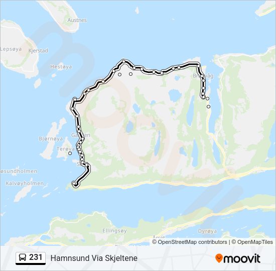 231 Bus Line Map