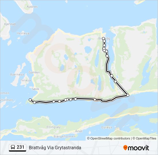 231 Bus Line Map