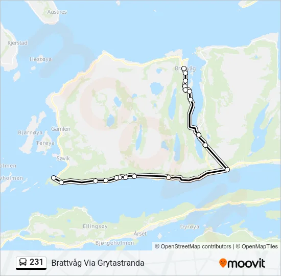 231 Bus Line Map