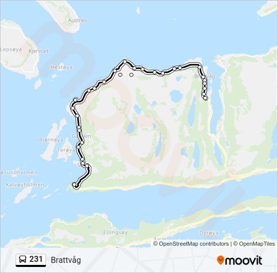 231 Bus Line Map