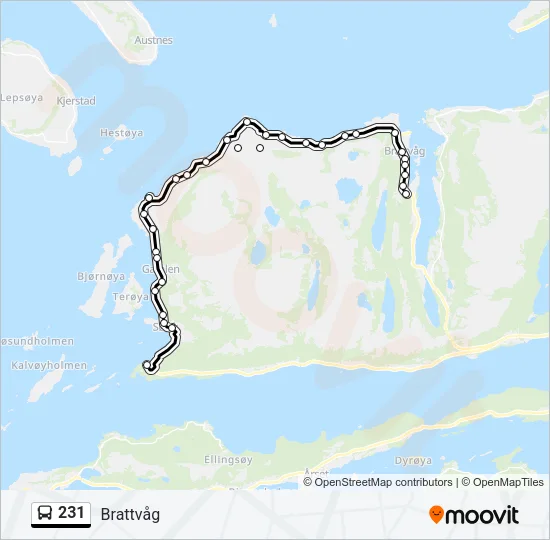 231 Bus Line Map