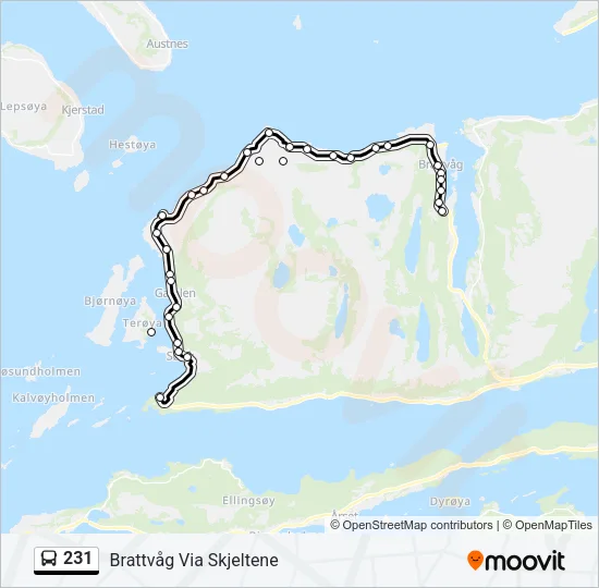 231 Bus Line Map