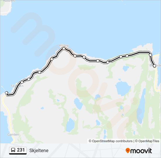 231 Bus Line Map