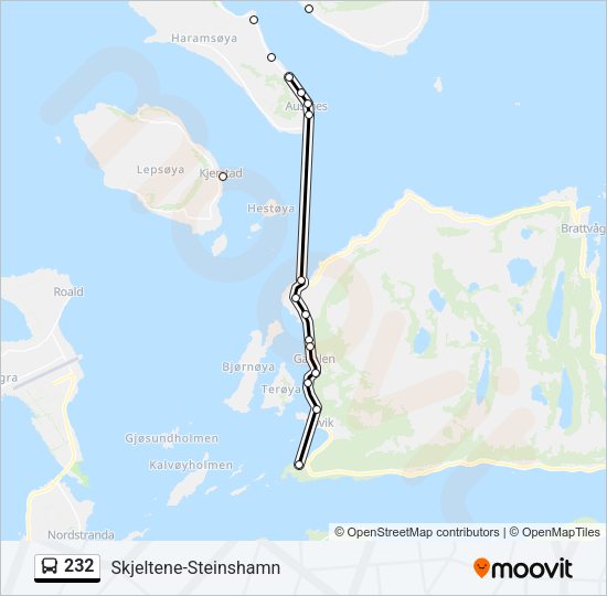 232 Bus Line Map