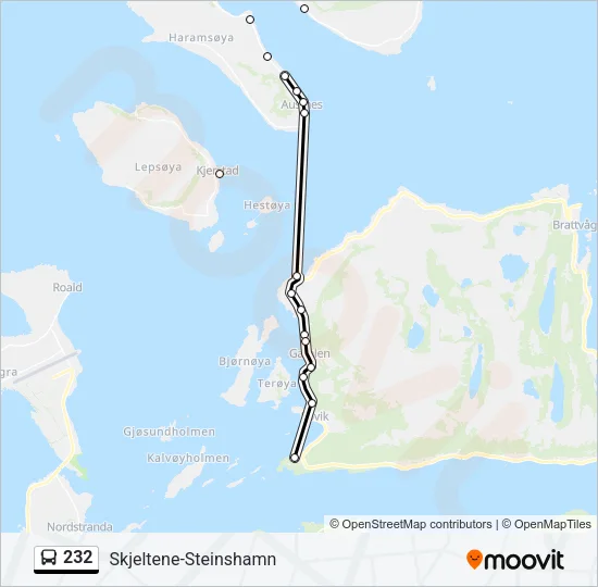 232 Bus Line Map