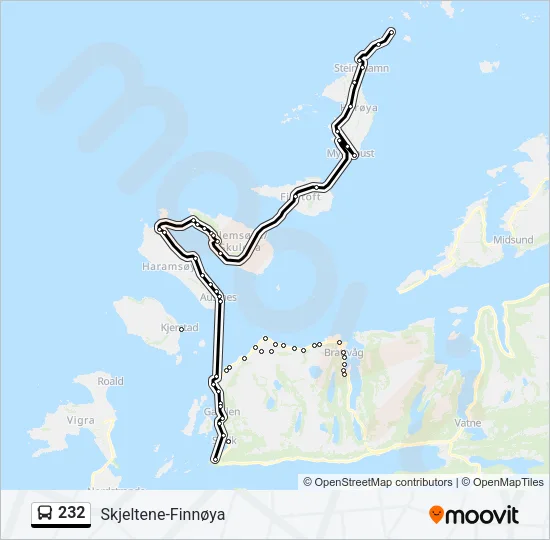 232 Bus Line Map