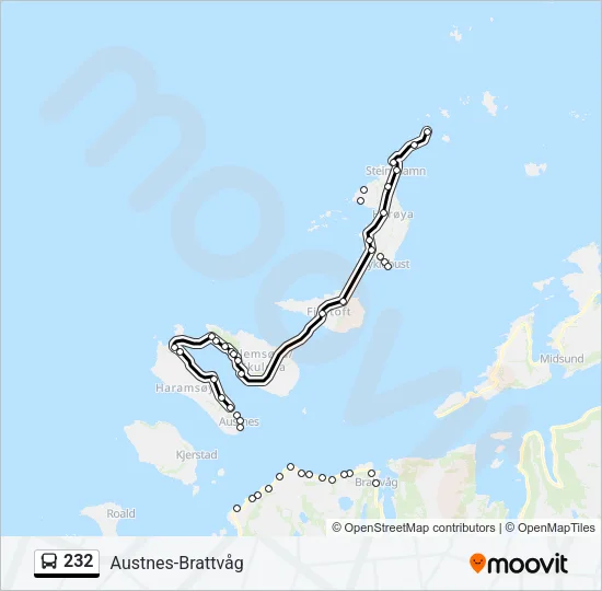 232 Bus Line Map