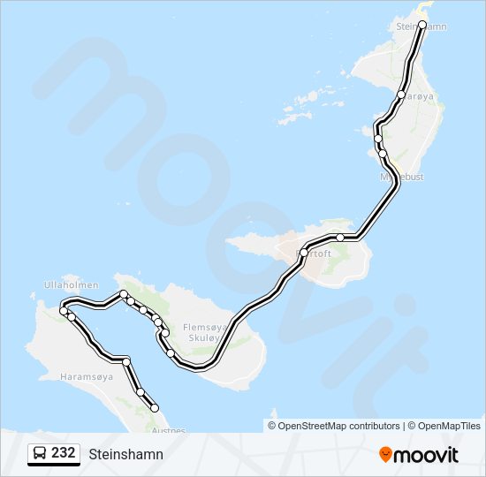 232 Bus Line Map