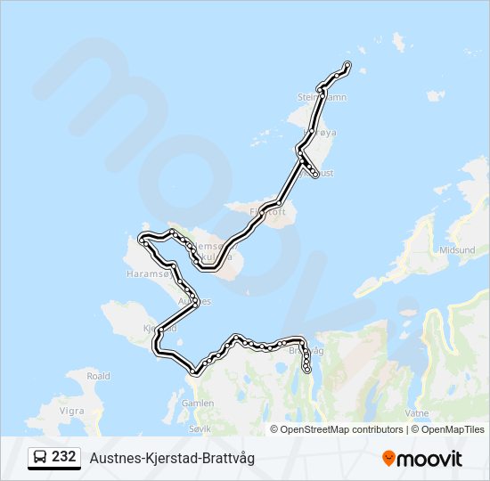 232 Bus Line Map