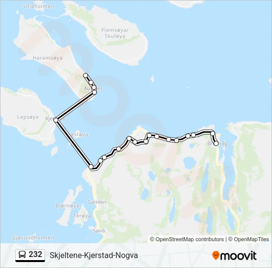 232 Bus Line Map