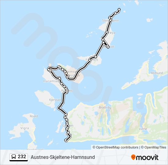 232 Bus Line Map