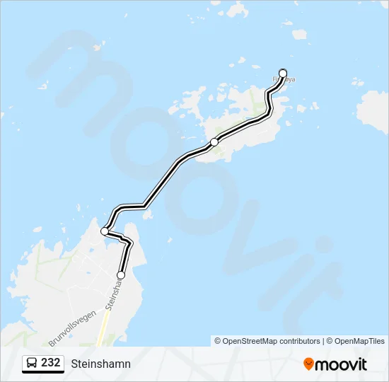 232 Bus Line Map