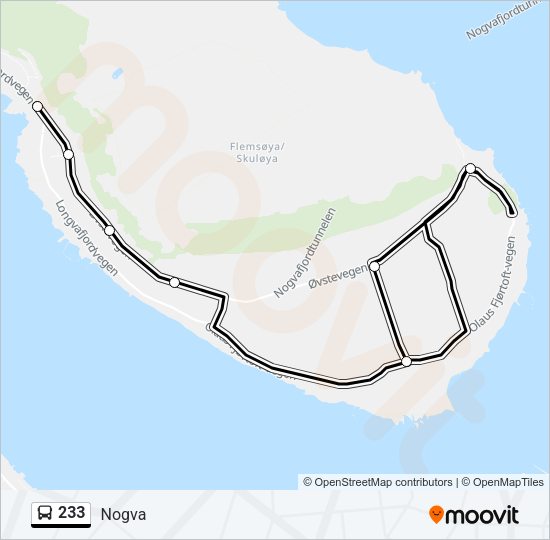 233 Bus Line Map