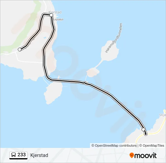 233 Bus Line Map