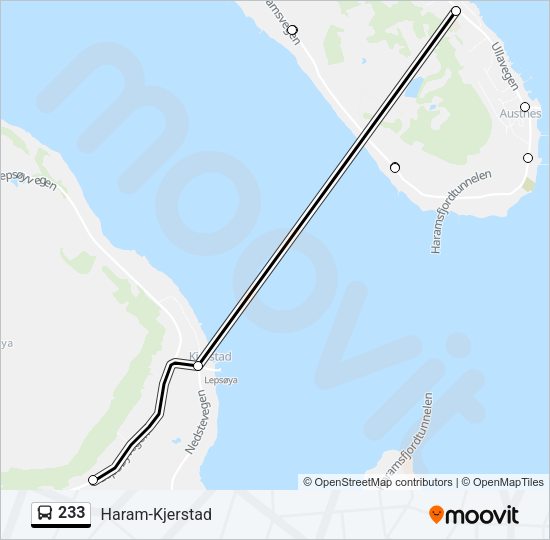 233 Bus Line Map