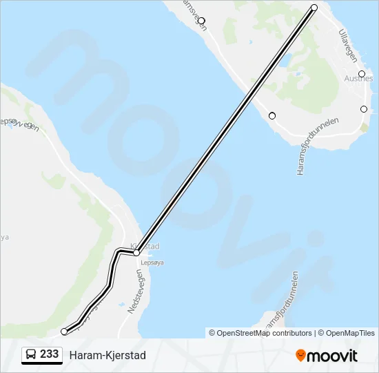 233 Bus Line Map