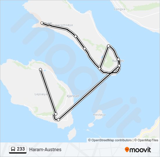 233 Bus Line Map
