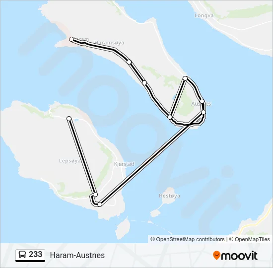 233 Bus Line Map