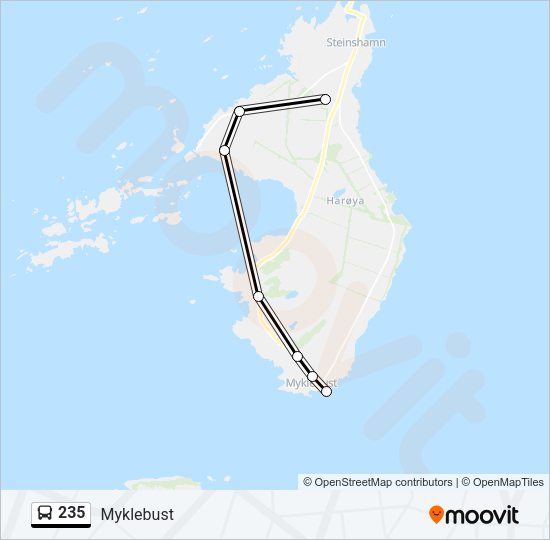 235 Bus Line Map