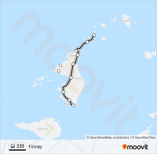 235 Bus Line Map