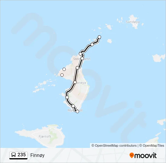 235 Bus Line Map