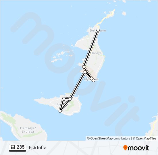 235 Bus Line Map