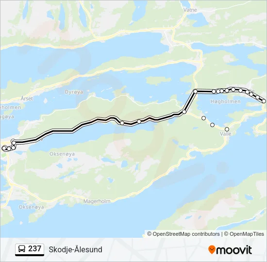 237 Bus Line Map