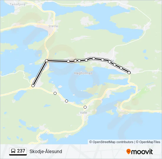 237 Bus Line Map