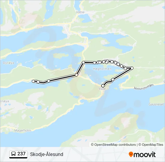 237 Bus Line Map