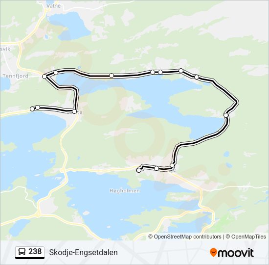 238 Bus Line Map