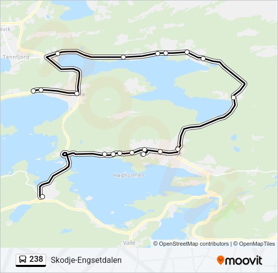 238 Bus Line Map
