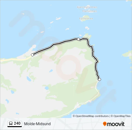 240 Bus Line Map