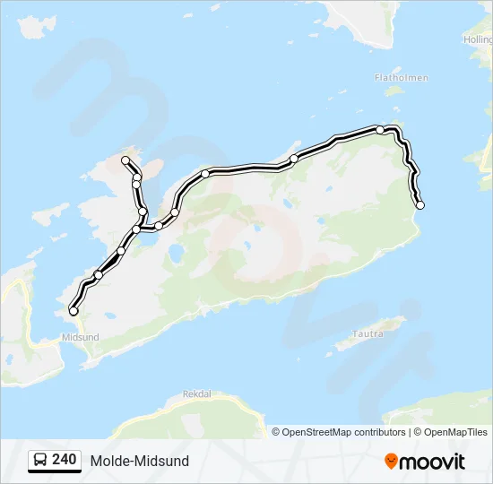 240 Bus Line Map