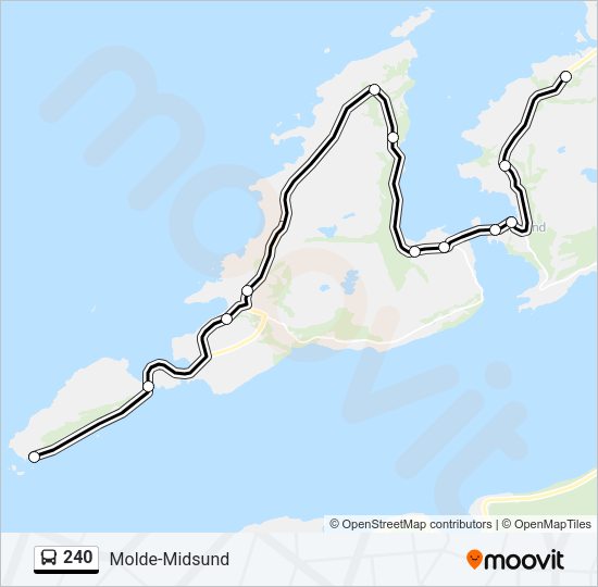240 Bus Line Map