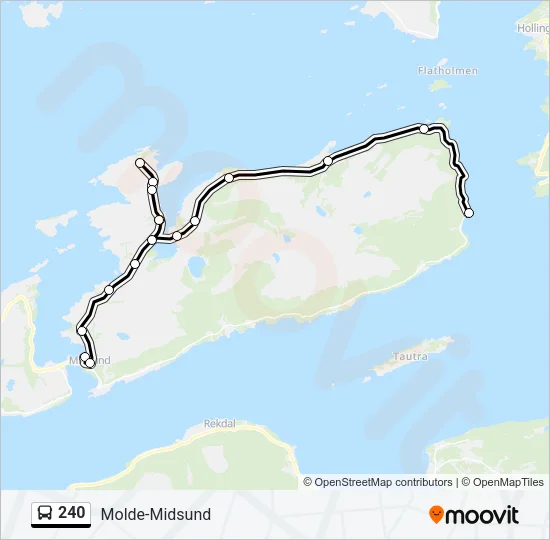 240 Bus Line Map