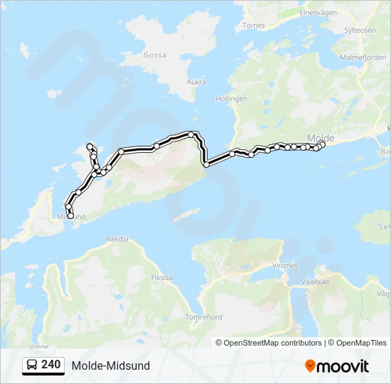240 Bus Line Map