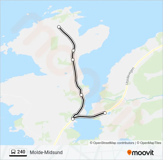 240 Bus Line Map