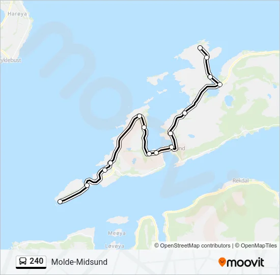 240 Bus Line Map