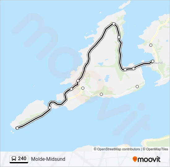 240 Bus Line Map
